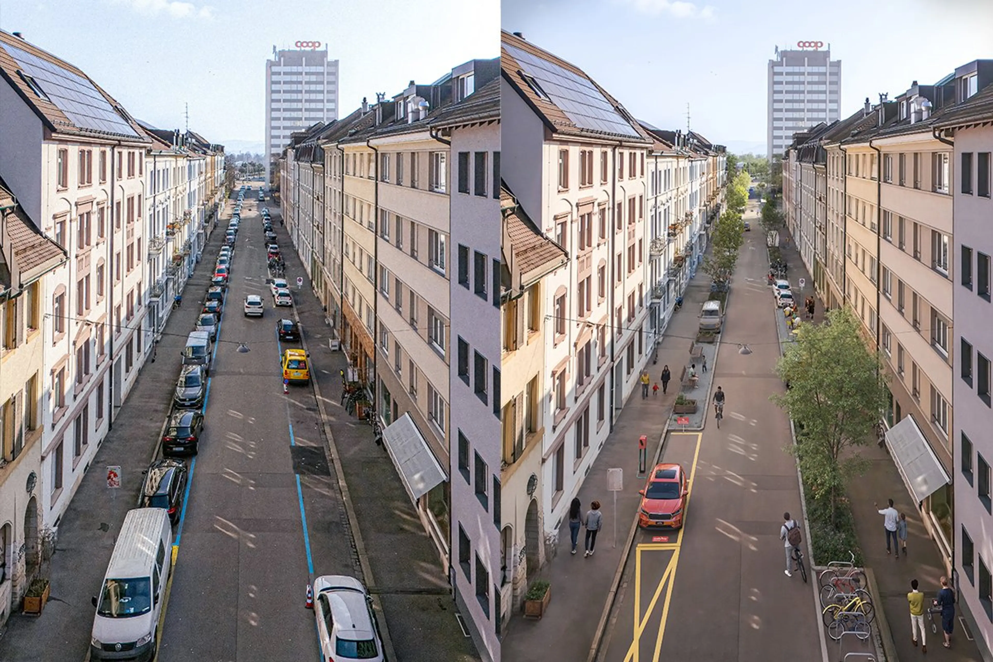 1:23_Basel_Hochstrasse_mit_und_ohne_Mobility Carsharing_1200_800