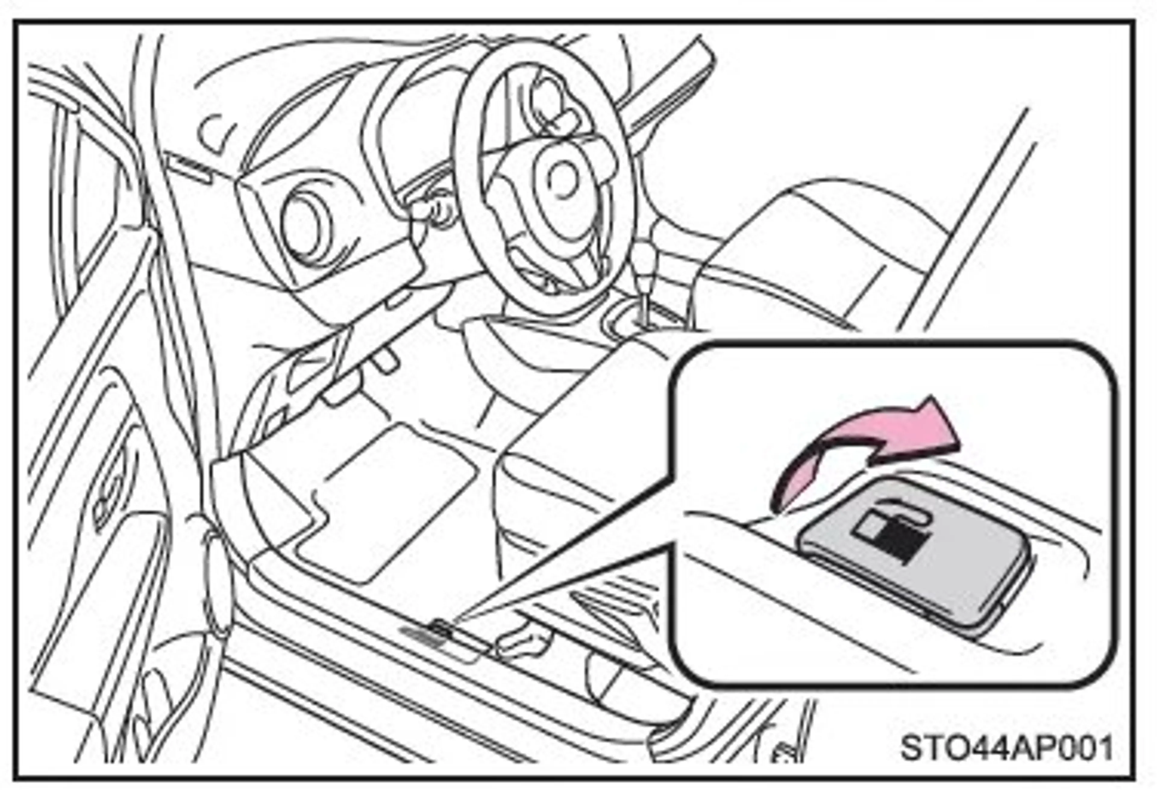 Tankklappe öffnen_Toyota